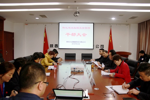 大秦置業(yè)公司:傳達(dá)五會(huì)精神 凝聚發(fā)展動(dòng)力