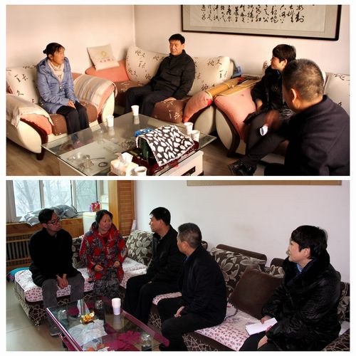 建設(shè)集團(tuán)聯(lián)合黨委副書記、紀(jì)委書記、工會(huì)主席侯本英為銅煤公司困難職工送來冬日溫暖