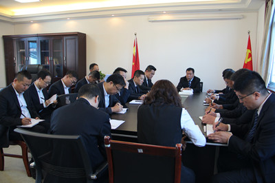 漢中分公司認真?zhèn)鬟_建設(shè)集團2018年一季度追趕超越點評會精神