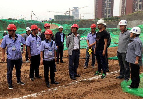 大秦置業(yè)公司:藍山水岸項目基坑驗槽順利推進