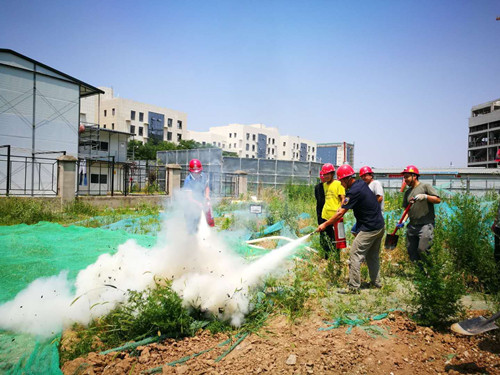 陜煤建設(shè)天工公司各項目部應(yīng)急演練火熱開展
