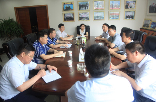 物資集團(tuán)董事長(zhǎng)郭旭東一行來我公司交流座談