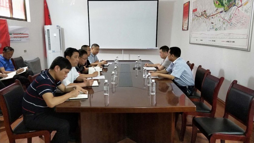 寧興剛、贠公法蒞臨210國道完善工程川耀PPP項目檢查指導(dǎo)工作