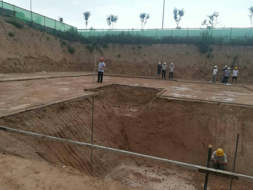 陜煤建設天工公司蒲城清潔能源項目部清源小區(qū)3#樓通過驗槽