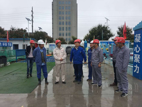 陜西渭河彬州化工有限公司總經理趙亞周一行蒞臨渭河彬州乙二醇項目檢查指導工作