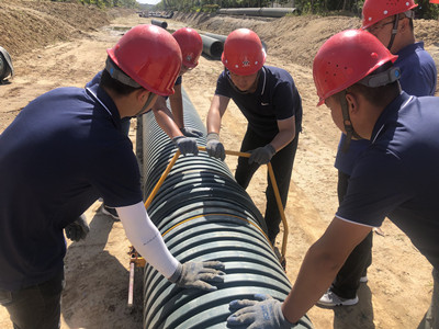 陜煤建設(shè)漢中分公司“裝管神器”投入使用