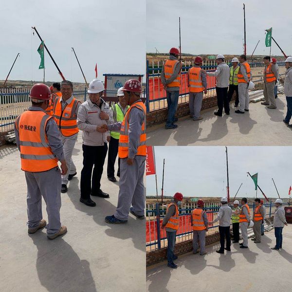 西北電力設(shè)計院有限公司董事長、黨委書記胡明深入陜煤建設(shè)天工公司施工現(xiàn)場慰問指導(dǎo)工作