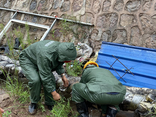 陜煤建設(shè)機電安裝公司冶坪項目部夯實防汛工作