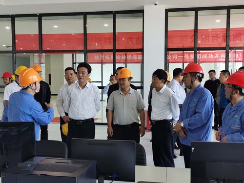 榆林市委書記戴征社，市委常委、常務副市長李博一行蒞臨榆林市垃圾焚燒發(fā)電項目調(diào)研指導工作