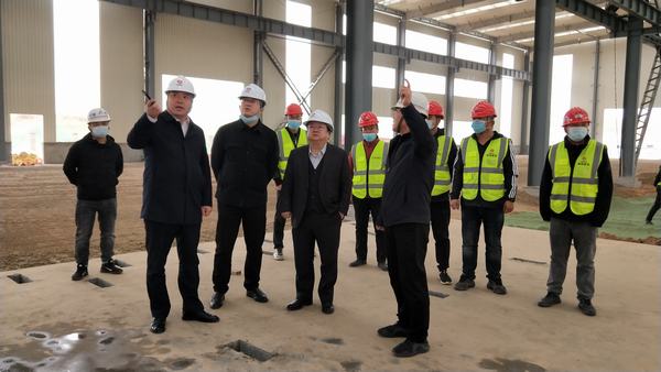 榆林城投集團(tuán)黨委書記、董事長、總經(jīng)理郝君一行深入陜煤建設(shè)榆林公司杭蕭綠色鋼結(jié)構(gòu)產(chǎn)業(yè)制造基地項(xiàng)目檢查指導(dǎo)工作