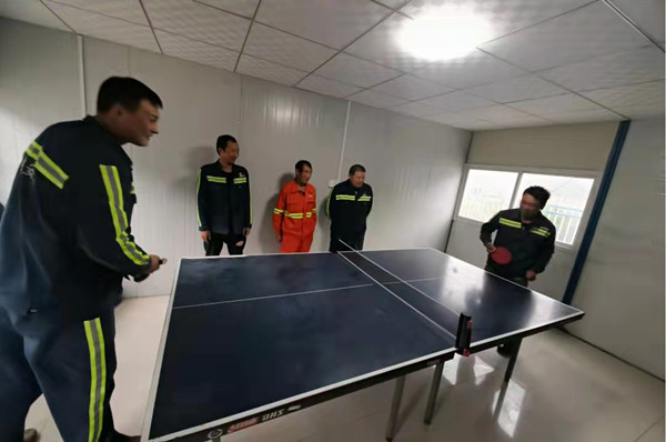 陜煤建設(shè)機電安裝公司玉華項目部迎十一乒博活動出彩