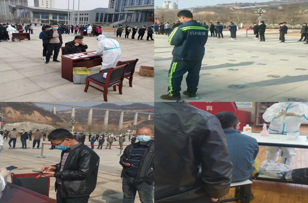 陜煤建設(shè)機電安裝公司園子溝項目部戰(zhàn)疫?！肮ぁ憋@擔(dān)當(dāng)