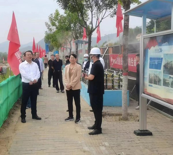 綏德縣委常委、副縣長苗立群一行蒞臨綏德縣第二凈水廠項(xiàng)目檢查指導(dǎo)工作