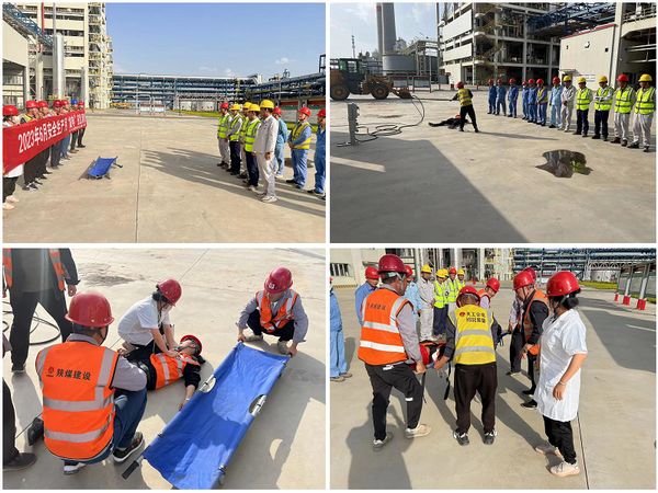 陜煤建設(shè)天工公司土建十七項(xiàng)目部：走進(jìn)安全月里的觸電事故應(yīng)急演練