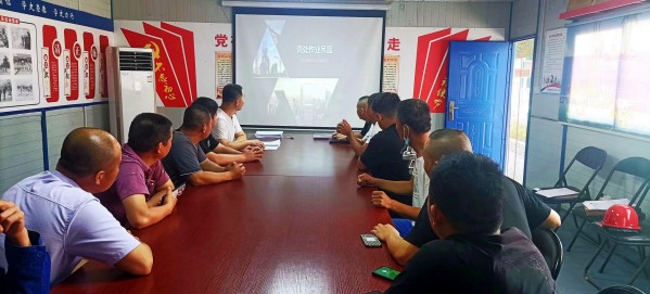 陜煤建設渭南分公司第一項目部多措并舉筑牢安全生產(chǎn)防線