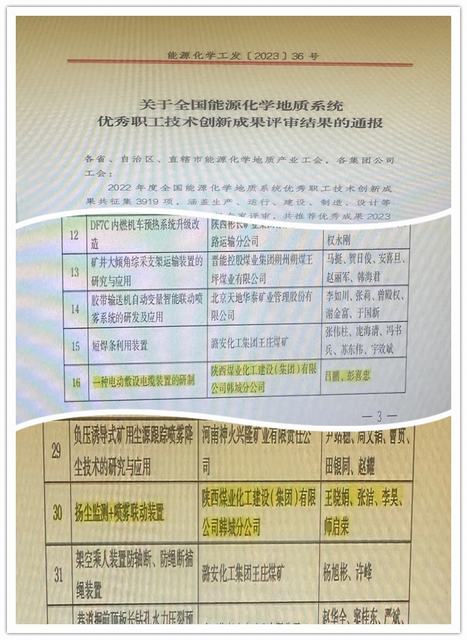 陜煤建設(shè)韓城分公司：2項(xiàng)！再獲國(guó)家級(jí)榮譽(yù)
