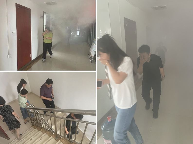 陜煤建設(shè)天工公司：聚鄰里單位合力助演練，依應(yīng)急方案逃生顯真章