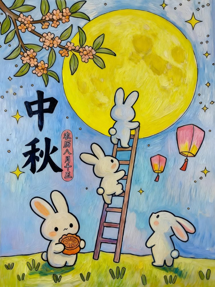 喜迎團(tuán)圓月，妙筆繪中秋