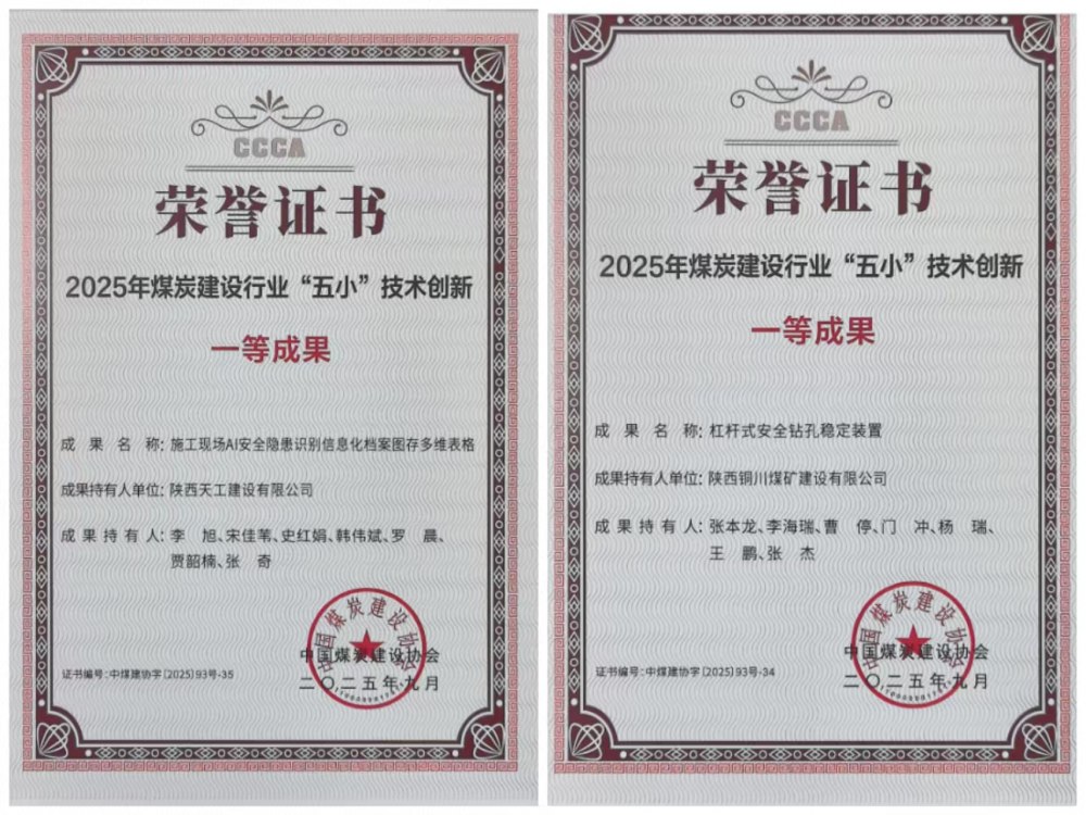 雙獎加身！陜煤建設韓城分公司安裝五項目部“小裝置”破解施工“大難題”